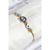 316L Çelik Göz Charm Model Gold Renk Kadın Bileklik