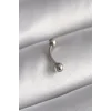 316L Çelik Gümüş Renk Topçuk Model Piercing