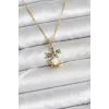 316L Çelik Zincir Gold Renk Chirtsmas Bell Model Yılbaşı Temalı Kadın Kolye