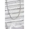 316L Çelik Zincir Gümüş Renk 60 cm Yılan Zincir Kadın Kolye