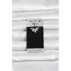 316L Cerrahi Çelik Zirkon Taşlı Göbek Piercing