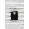 316L Cerrahi Çelik Zirkon Taşlı Kalp Model Göbek Piercing
