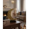 3D Hilal Yıldız Dekor 23x23 cm Ramazan Özel Masa Üstü Süs