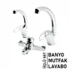 3LÜ SET   BANYO - EVYE MUTFAK - LAVABO   AÇ KAPA  MİX BATARYA MUSLUK (5047)