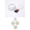3lü Uzaktan Kumandalı Yapışkanlı Kablosuz Led Spot Lambalar (5047)