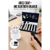 3.Nesil TWS Bluetooth Kulaklık Bluetooth Bağlantılı Akıllı Saat Amoled Ekran Plastik Hasır Kordon