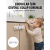 4 Adet Dolap ve Çekmece Emniyet Kilidi Çift Taraflı Bantlı Güvenli Tasarım Yeni Nesil