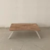 4 ADET KAHVERENGİ SOFRA AYAK KOMPLE PLASTİK 20CM AÇ KAPA (5047)