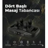 4 Başlıklı Masaj Tabancası - Ergonomik Derin Doku Sırt ve Boyun Masaj Aleti Ağrı ve Sızı Giderici