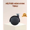 4 cm Kilitsiz Mobilya Ayağı Tekli Kolay Dönen Masa ve Sehpa Ayağı