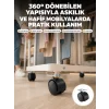 4 cm Kilitsiz Tekerlek Ayak Seti Zemin Koruyucu
