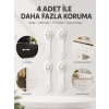 4lü Çocuk Güvenlik Dolap ve Çekmece Kilidi