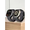 45 MM Gri Kasa Ultra Akıllı Saat Sesli Görüşme, Sağlık Takibi, Suya Dayanıklı