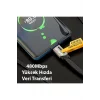 4in1 Type-c 65w To Usb-a + Type-c To Lightning 27w Hızlı Şarj Kablosu Siyah