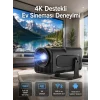 4K Android Smart Wi-fi Çift Kollu Projeksiyon Game Box Kumandalı Taşınabilir Yeni Nesil