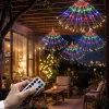 4’lü Açılır LED Işık Seti – 8 Farklı Işık Modlu, Kumandalı, USB Kablolu Renkli Dekoratif Fiber LED Lamba