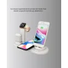 4’lü Kablosuz Şarj Standı iPhone Watch ve AirPods Çoklu Şarjlı