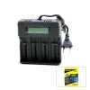 4LÜ PİL ŞARJ ALETİ 3000mA 4.2V FİŞLİ=AC 100-240V ETC - 26650 - 18650 - 16340 (5047)