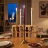 4PCS CANDLE METALİK RENKLER ŞAMDAN MUM 25CM (5047)