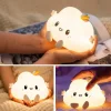 5 Farklı Renk Modlu Bulut Figürlü Pofuduk LED Gece Lambası–Yumuşak Dokulu Çocuk Odası ve Dekoratif Şarjlı Ortam Işığı (5047)