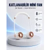 5 Kanatlı Sessiz Mini Fan 3 Vitesli Katlanabilir Asılabilir