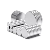 50 Adet 10x2mm Yuvarlak Neodyum Mıknatıs Güçlü Magnet Nikel Kaplamalı