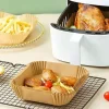 50 Adet Air Fryer Pişirme Kağıdı Tek Kullanımlık Hava Fritöz Yağ Geçirmez Yapışmaz Kare Tabak Model (5047)