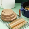 50 Adet Air Fryer Pişirme Kağıdı Tek Kullanımlık Hava Fritöz Yapışmaz Yağlı Kağıt Delikli Model (5047)