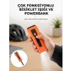 5000 mAh Bataryalı Bisiklet Farı COB  Çok Fonksiyonlu Yeni Nesil