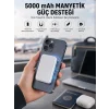 5000 Mah İOS Uyumlu Magsafe Kablosuz Şarj Hızlı Şarj Desteği