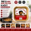 50PCS KARE TABAN: 20CM - KENAR: 4.5CM AİR FRYER PİŞİRME KALIP KAĞIT (5047)