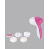 5’i 1 Arada Yüz Temizleme Cihazı – Masaj, Fırça, Peeling ve Krem Uygulama Aparatlı