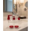5’li Seyahat Boy Kozmetik Şişe Seti 30 ml Çantalı Organizer