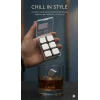6lı Çelik Metal Kaplama Viski Taşı Soğutma Buz Küpü