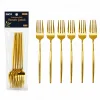 60 PARÇA GOLD YEMEK ÇATAL SETİ 21CM - 1 PAKET İÇİNDE 6 ADET VARDIR - 10 PAKET GÖNDERİLİR (5047)