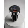 60W Araç İçi Hızlı Şarj Adaptörü Çift USB-C PD ve USB-A QC3.0