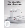 67 Watt Güvenli Hızlı Şarj Adaptörü Samsung M31 M33 M51 Uyumlu Yeni Nesil