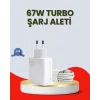 67 Watt Ultra Hızlı Şarj Adaptörü Xiaomi Redmi 9 10 12C Uyumlu