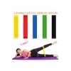 3 lü Pilates Bandı 1200 mm x 150 mm Egzersiz Direnç Lastiği (Uç Kısmı Açık) (0177)