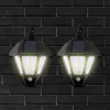 2 Adet  Güneş Enerjili Bahçe Led Ampul Hareket Sensörlü Bahçe Led 3 Modlu (0177)