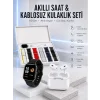 7 Kordonlu Akıllı Saat Ve Yeni Nesil Kulaklık Dokunmatik Ekran Android ve İOS Uyumlu