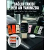 7li Kordon Setli Akıllı Saat Bluetooth Görüşme Bildirim Destekli Çok Fonksiyonlu Smart Watch