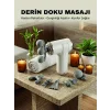 8 Başlıklı Şarjlı Masaj Tabancası 6 Kademeli Hız Ayarlı Derin Doku Kas Masaj Aleti