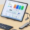 8 in 1 Usb Çevirici Notebook Macbook Type-C Uyumlu Görüntü Aktarıcı Hub (5047)