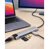8 Port Type C Hub USB HDMI RJ45 SD TF Kart Okuyucu Çoklayıcı