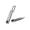 8 Portlu Macbook Çevirici Type C Hub  SD TF USB Çoğaltıcı Ethernet