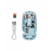 800 1600 DPI Ayarlanabilir Mavi Kablosuz Mouse Pilli