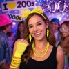 80’ler 90’lar Neon Sarı Parti Seti – Kolye Küpe Taç (5047)