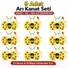 9’lu Arı Kostüm Seti – Kanat Taç Asa (5047)