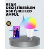 A Kalite 2025 RGB LED Ampul Uzaktan Kumandalı 16 Renkli Lamba